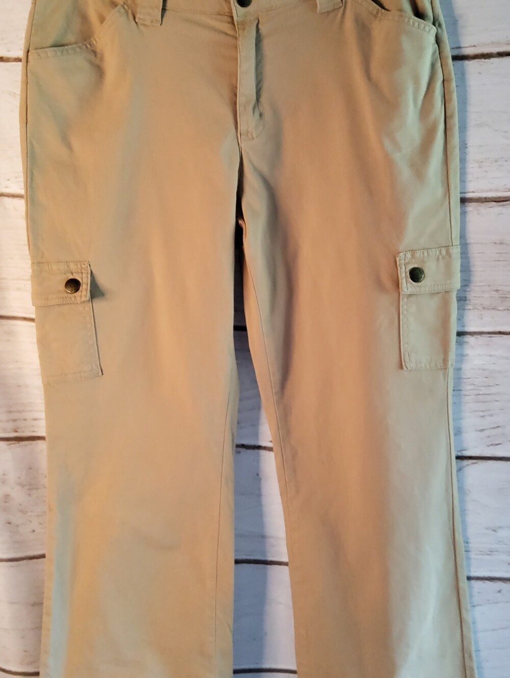St. John's Bay Women's Vintage Tan Cargo Pants